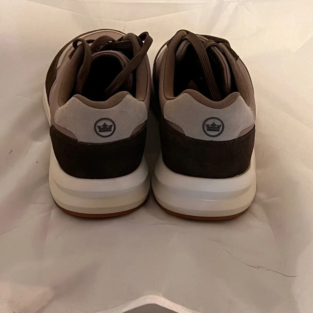 Peter Millar Journeyman Sneakers Mens 13 Brown Suede Technical Low Top NWOT
